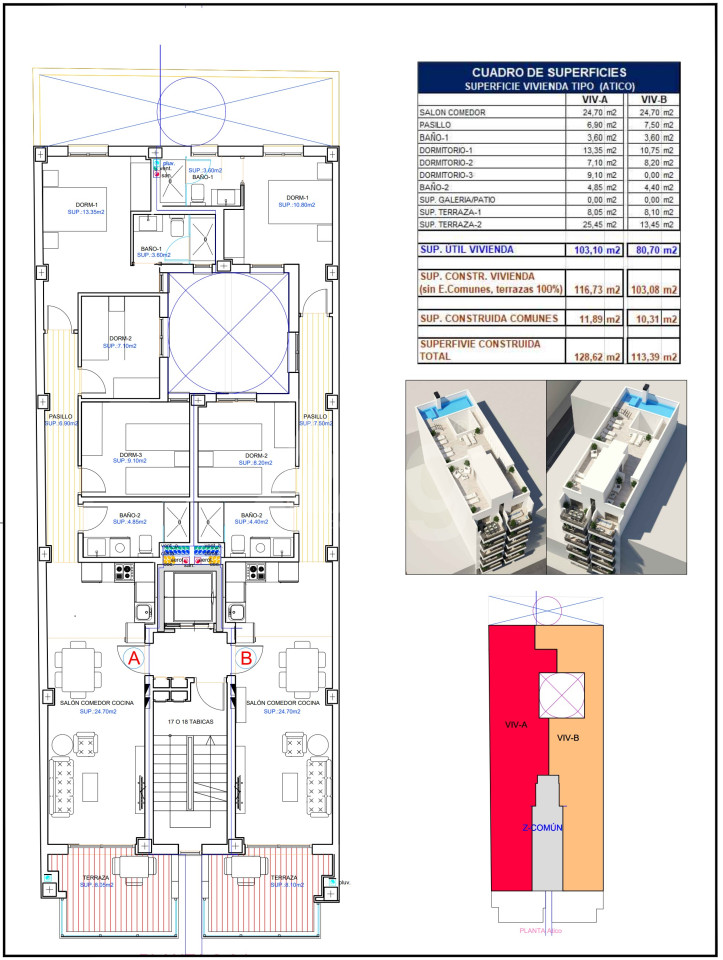 3 Schlafzimmer Penthouse-Wohnung in Torrevieja - EPI63193 - 1