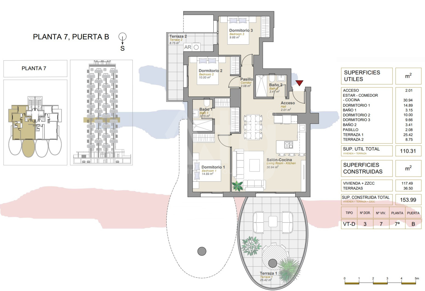 Apartamento de 3 habitaciones en Calpe - CAM63601 - 1