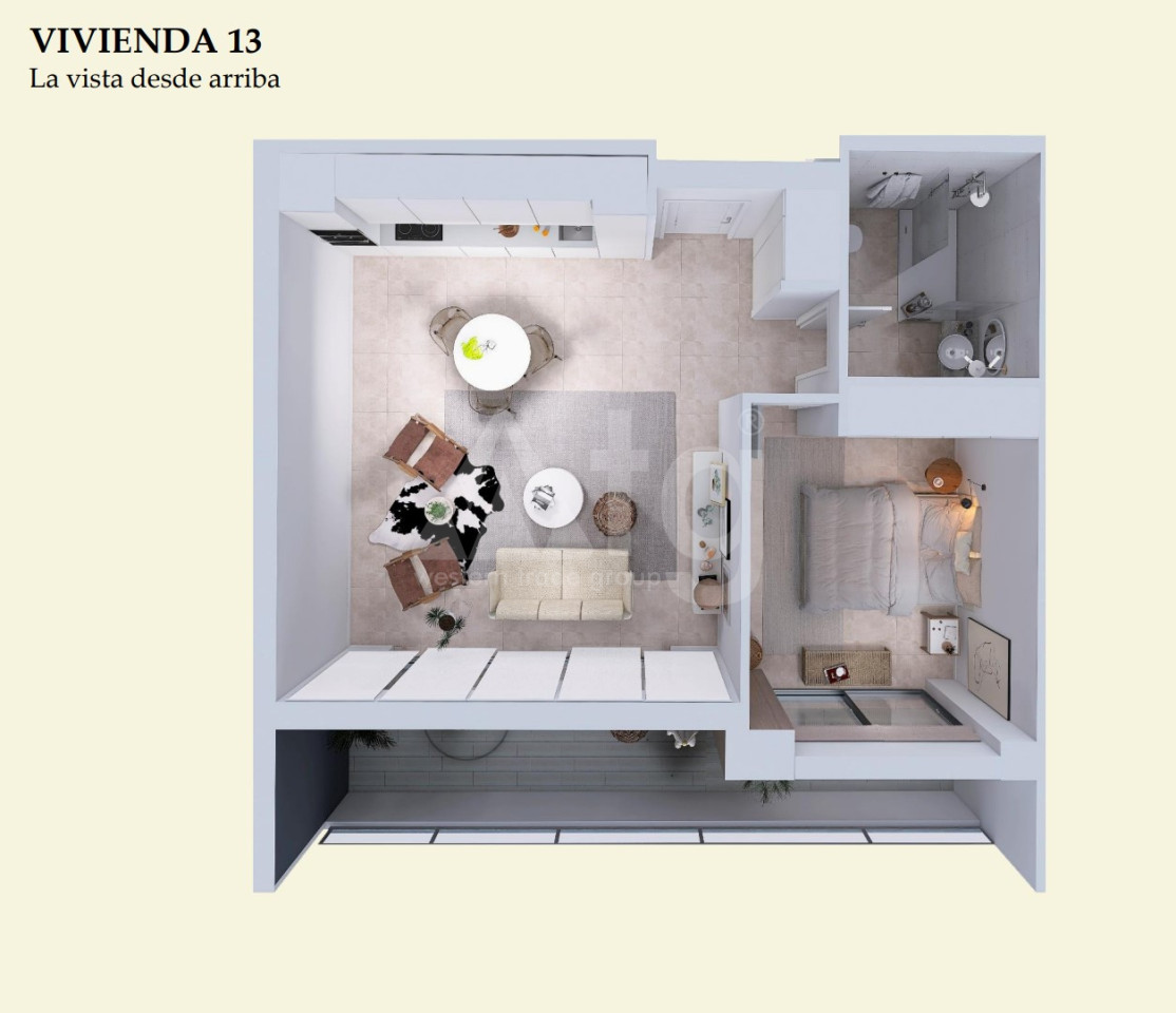 1 Schlafzimmer Appartement in Torrevieja - WMG75979 - Foto 2