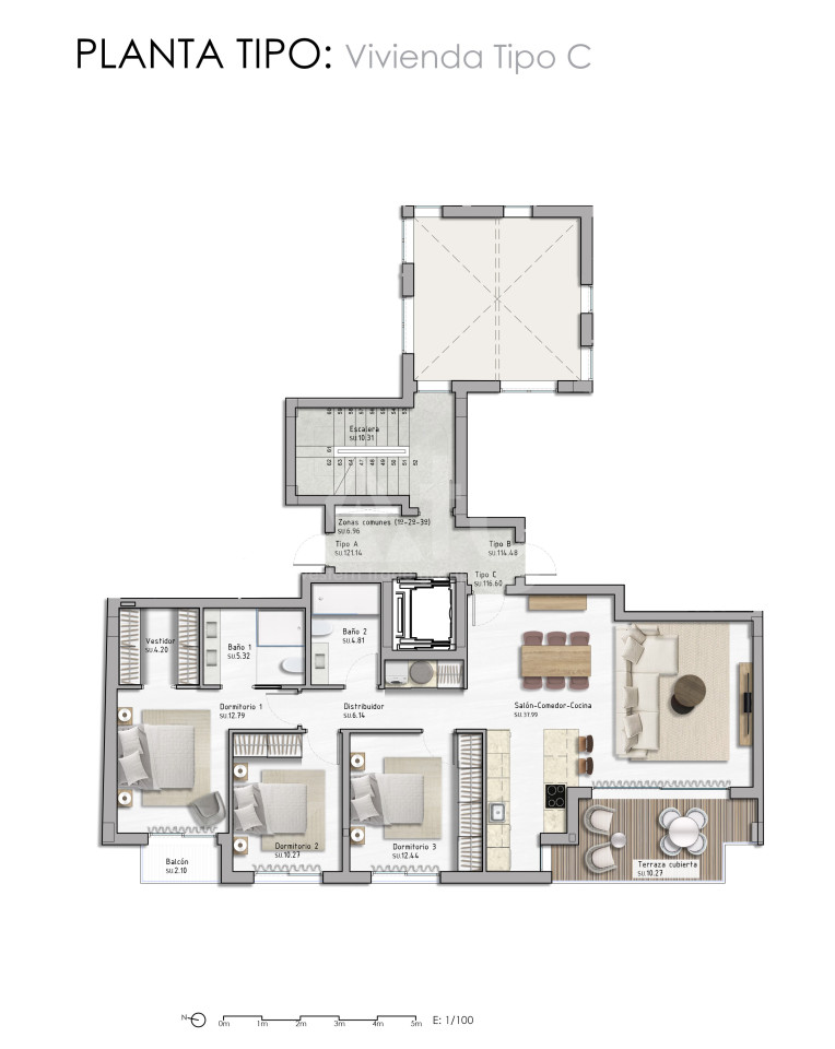 Apartament cu 3 dormitoare în Guardamar del Segura - PM82174 - Imagini 1