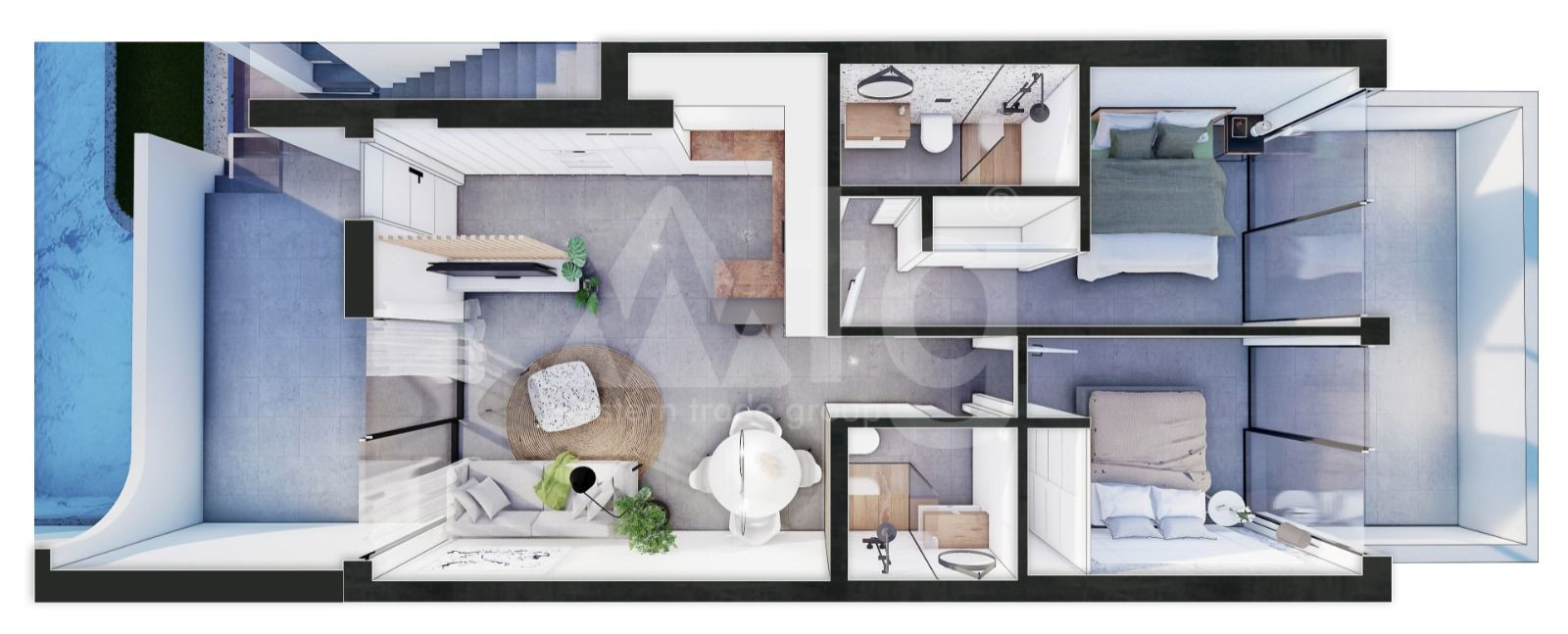 2 bedroom Apartment in San Pedro del Pinatar - GU25856 - 1