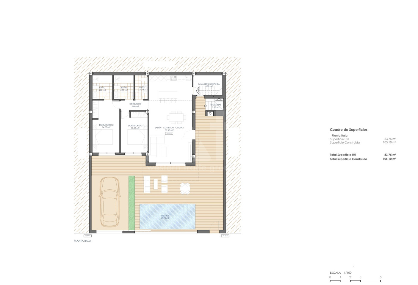 Villa de 2 chambres à San Juan de los Terreros - VN142107 - Photo 1