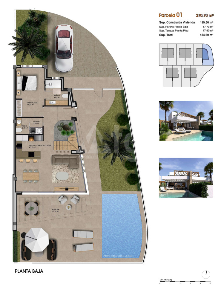 Villa de 3 habitaciones en Aspe - GPF91081 - Foto 1