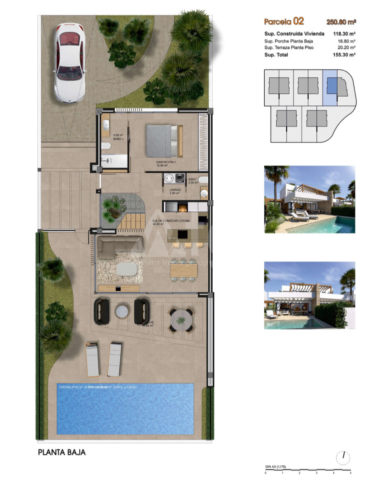 Villa de 3 habitaciones en Aspe - GPF91088 - Foto 1