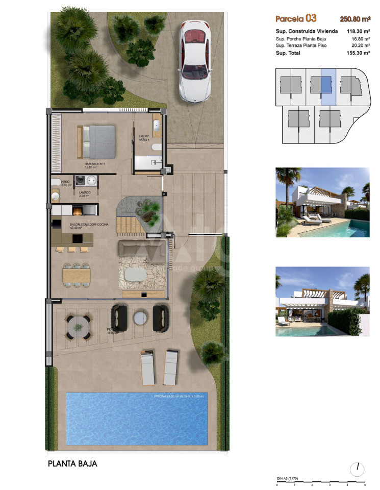 Villa de 3 habitaciones en Aspe - GPF91089 - Foto 1