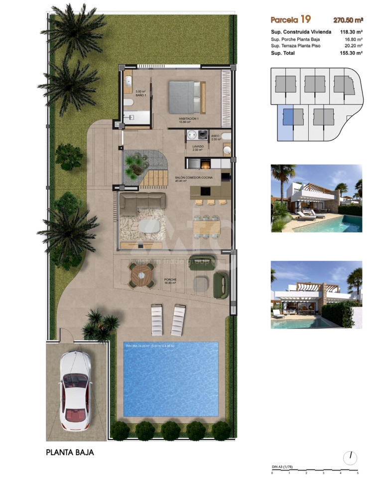 Villa de 3 habitaciones en Aspe - GPF91094 - Foto 1