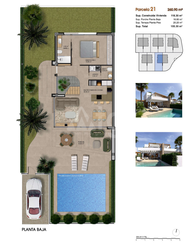 Villa de 3 habitaciones en Aspe - GPF91096 - Foto 1