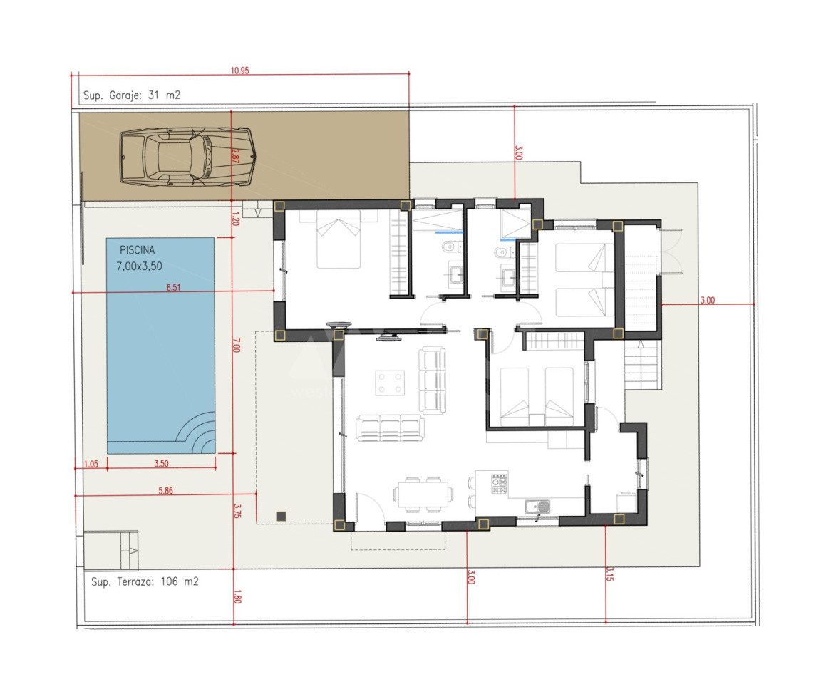 Villa de 3 chambres à Rafal - BEV129114 - Photo 1