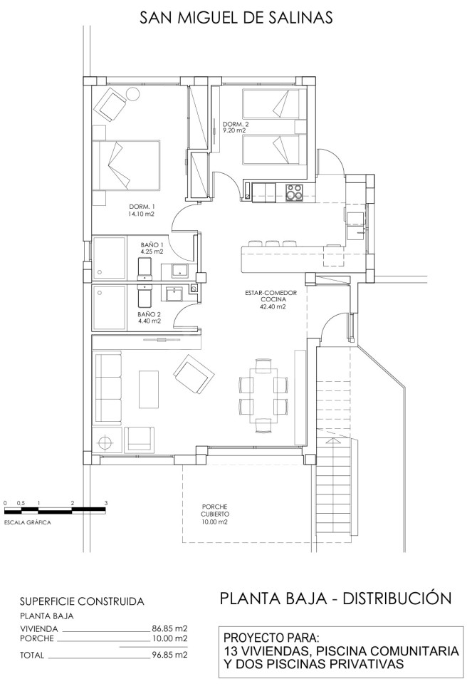 Bungalov   v San Miguel de Salinas, 2 ložnice - AGI91763 - Foto 2