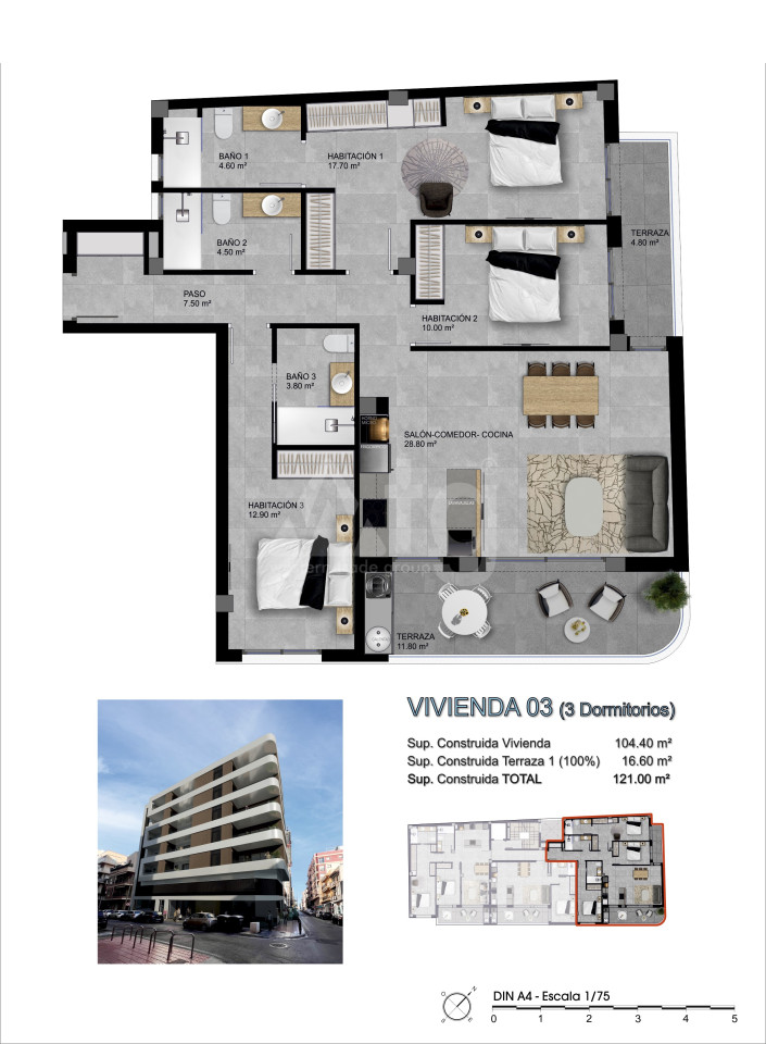 2 bedroom Apartment in Santa Pola - SOL92500 - Photo 2