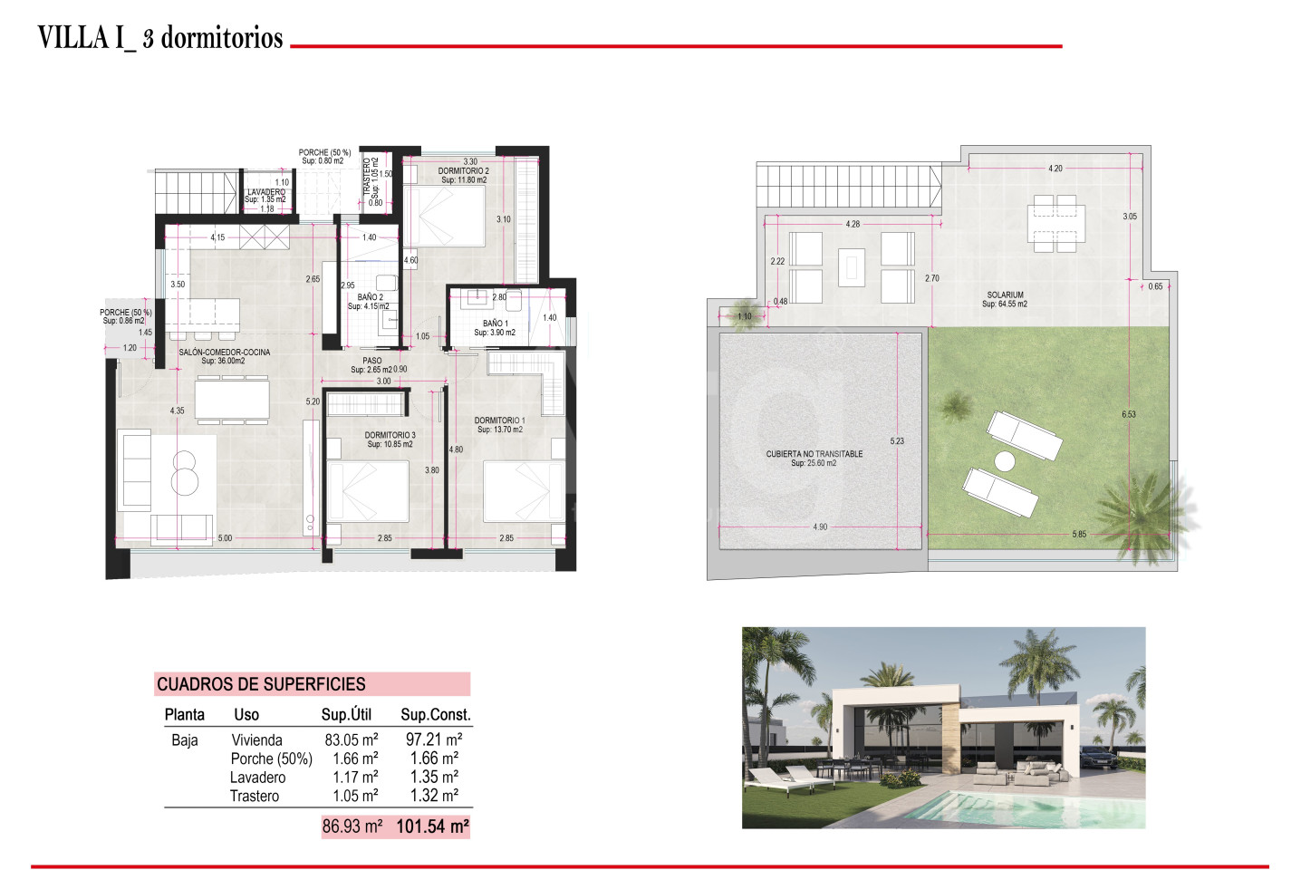 3 bedroom Villa in Alhama de Murcia - OLE136706 - Photo 1