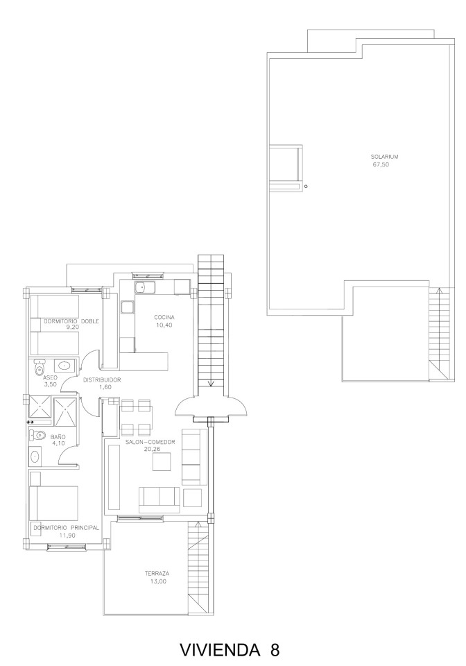 Bungalow de 2 habitaciones en San Miguel de Salinas - SLM99892 - Foto 1