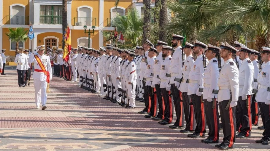 Military parade, Cartagena, Spain