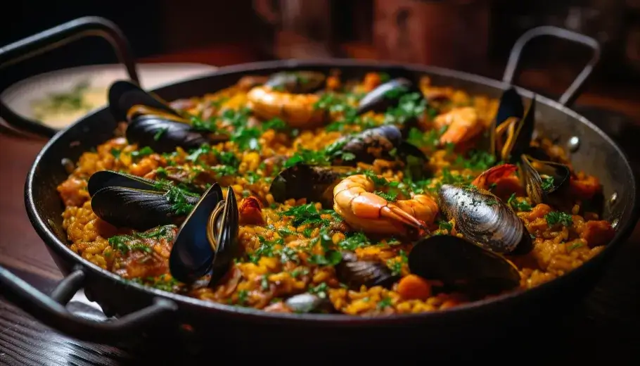 Paella en Espagne